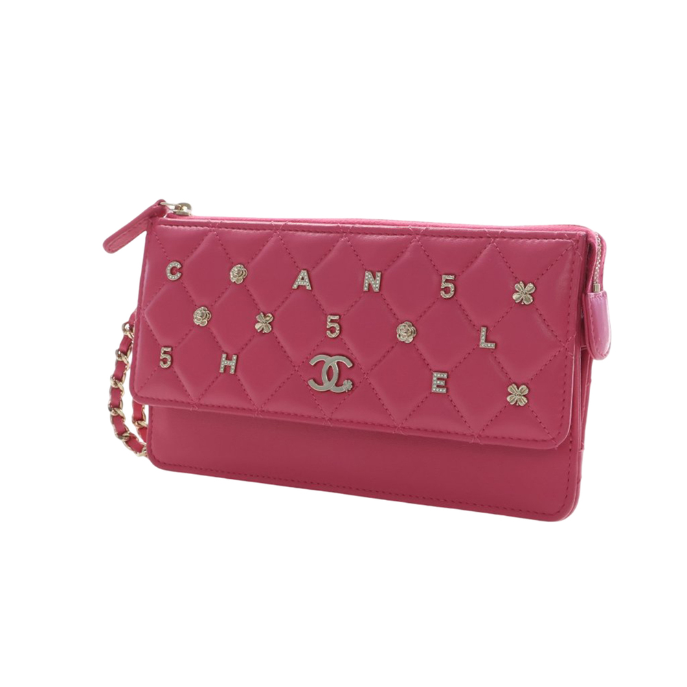 Pre-Loved Chanel Quilted Lambskin All About Chanel Clutch On Chain - Picture 10 of 12